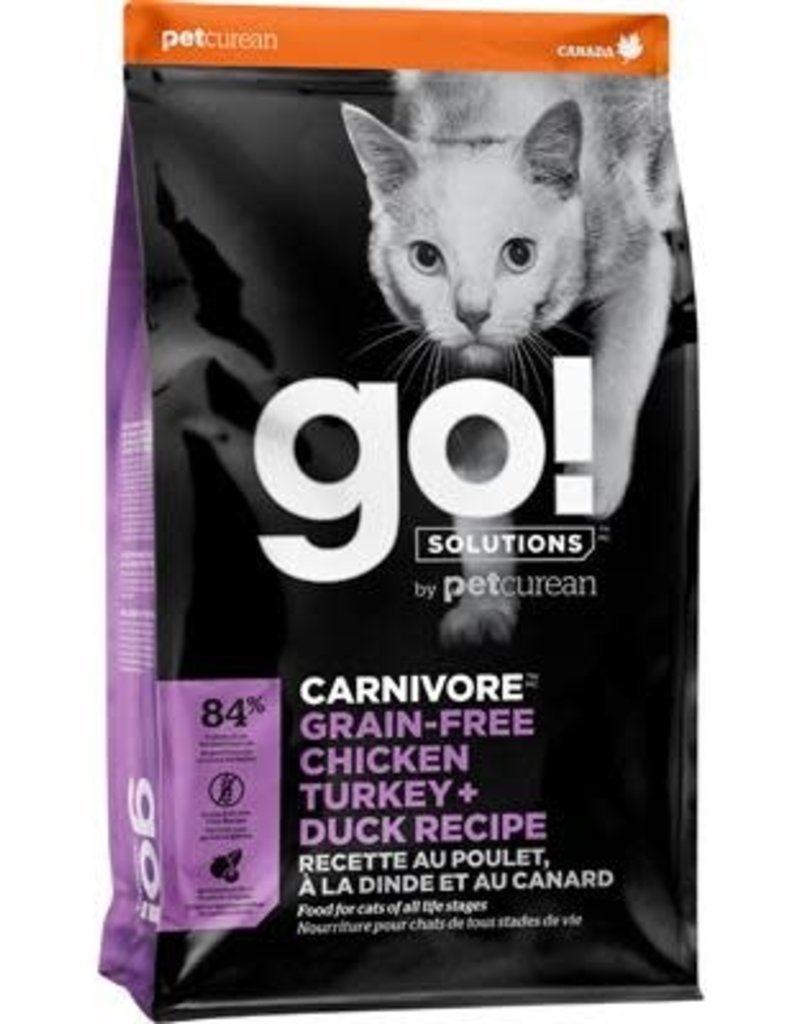 Petcurean GO! GF Carnivore Chicken Turkey & Duck 16LB|Cat