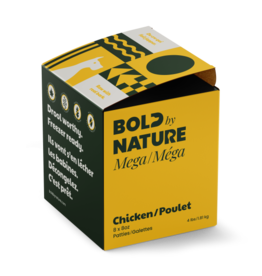 Bold By Nature+ Bold by Nature Dog Mega Chicken Patties 8oz Patties