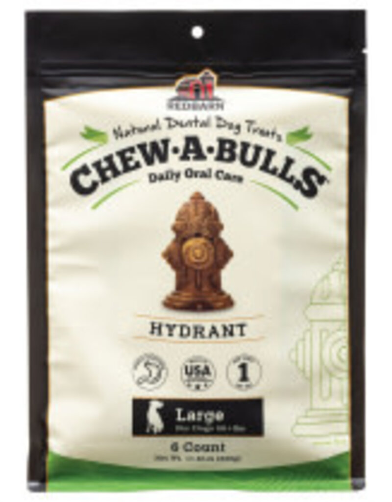 REDBARN PET PRODUCTS LLC RedBarn Chew-A-Bulls Hydrant Large 6pk