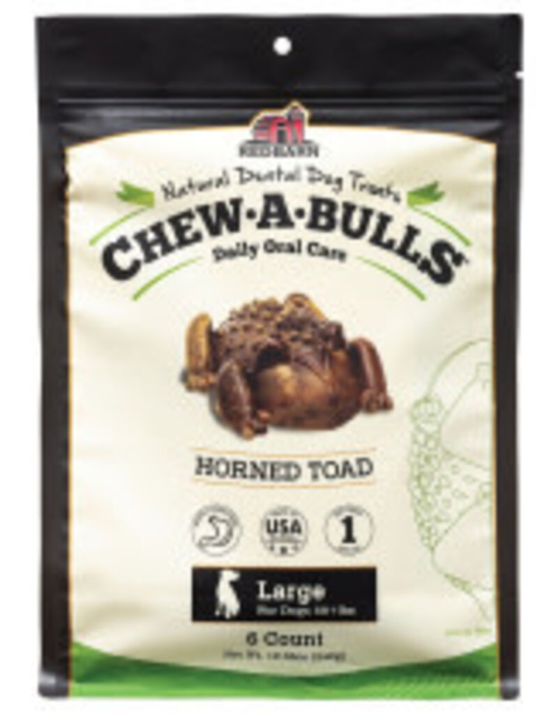 REDBARN PET PRODUCTS LLC RedBarn Chew-A-Bulls Toad Large 6pk