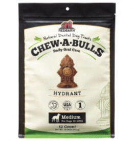 REDBARN PET PRODUCTS LLC RedBarn Chew-A-Bulls Hydrant Medium 12pk