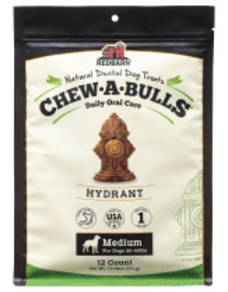 REDBARN PET PRODUCTS LLC RedBarn Chew-A-Bulls Hydrant Medium 12pk