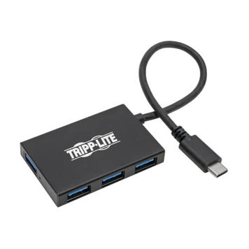 Tripp Lite USB-C Hub 4-Port USB-A Compact USB 3.1 Gen 1 Portable Aluminum