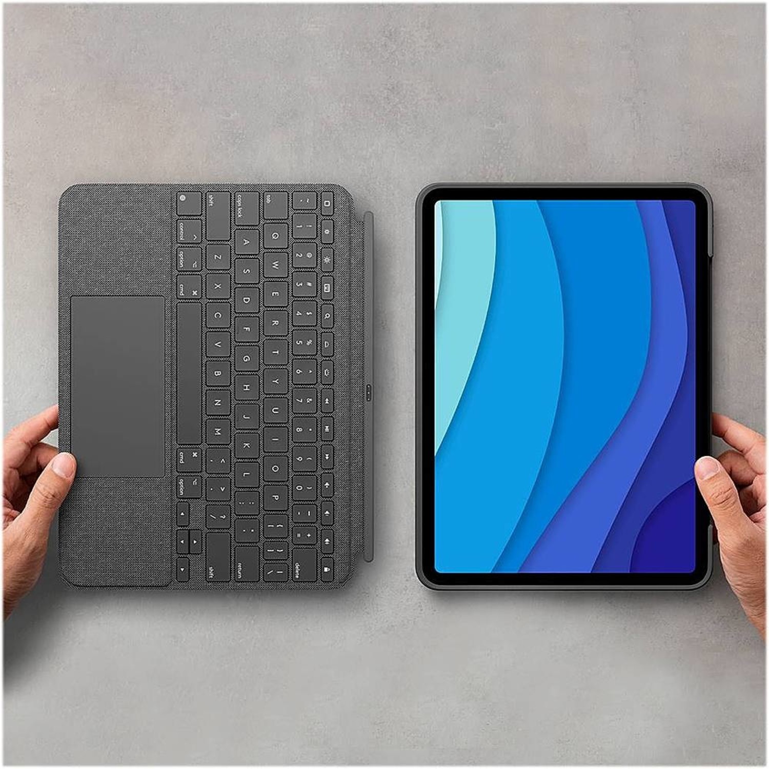 Flyve drage planer Skole lærer Combo Touch Keyboard Case with Trackpad for iPad Pro 11-inch (1st, 2nd, 3rd  gen) - Department Purchasing - Campus Computer Store