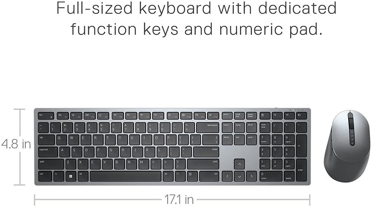 Dell Premier Multi-Device Wireless Keyboard and Mouse – KM7321W