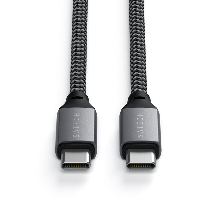 Satechi Charging Cable - Space Gray 100W USB-C to USB-C