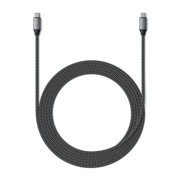 Satechi Charging Cable - Space Gray 100W USB-C to USB-C