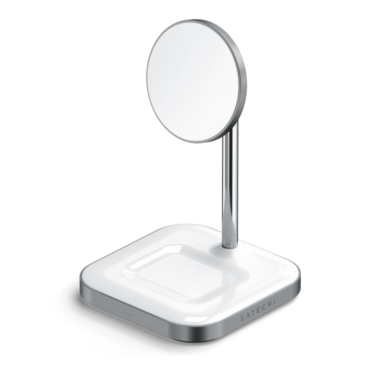 Satechi 2-in-1 Magnetic Wireless Charging Stand - Space Gray