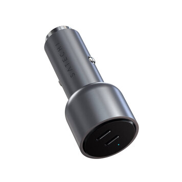 Satechi Dual USB-C PD Car Charger - Space Gray 40W