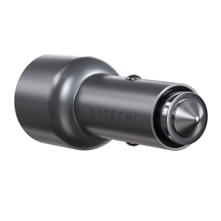 Satechi Dual USB-C PD Car Charger - Space Gray 40W