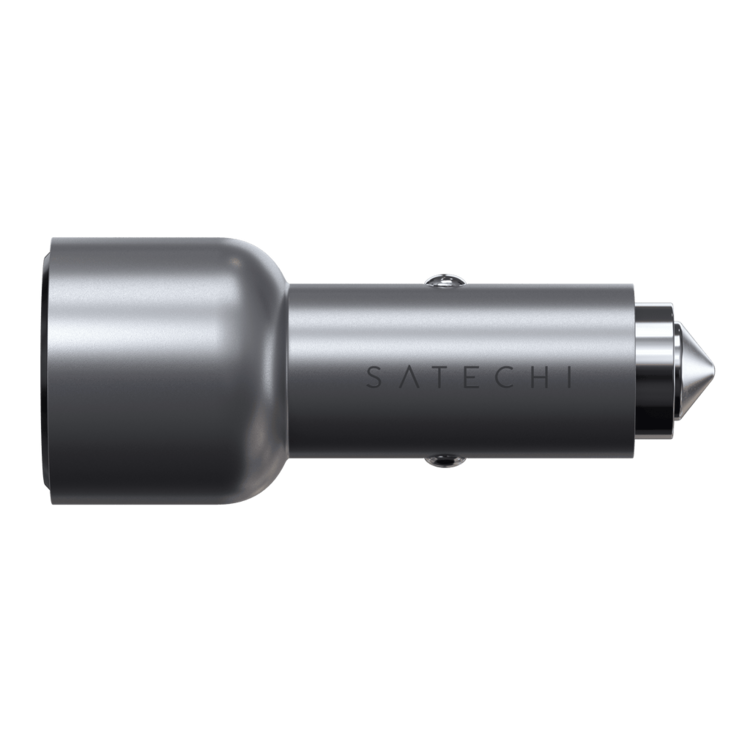 Satechi Dual USB-C PD Car Charger - Space Gray 40W