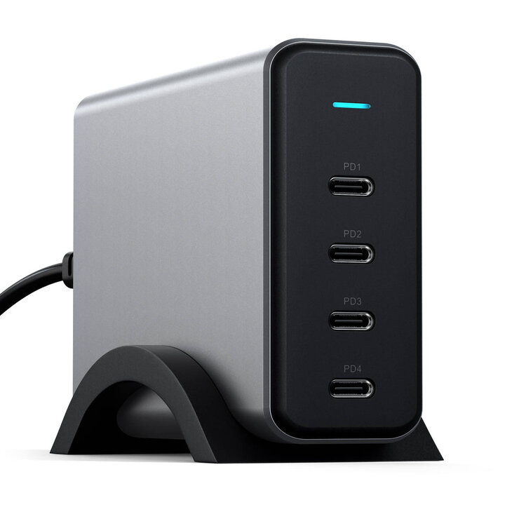 Satechi USB-C 4-Port PD GaN Charger - Space Gray 165W