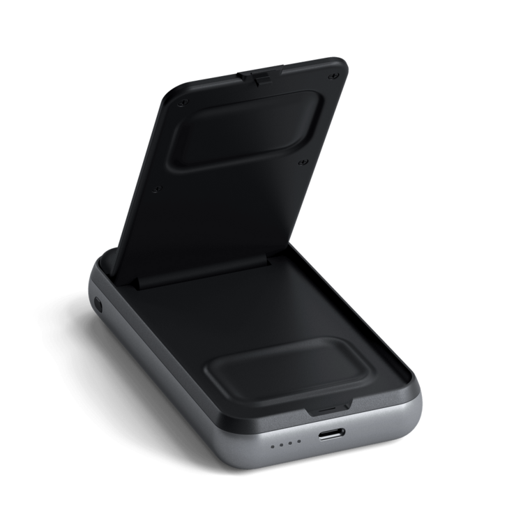 Satechi Duo Wireless Charger Power Stand - Space Gray