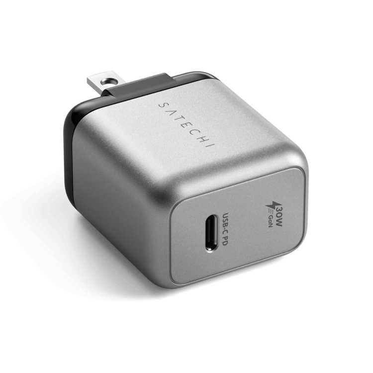 Satechi USB-C PD GaN Wall Charger - Space Gray 30W
