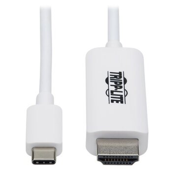 Tripp Lite USB-C to HDMI Cable 4K - Thunderbolt 3 - 6ft - White