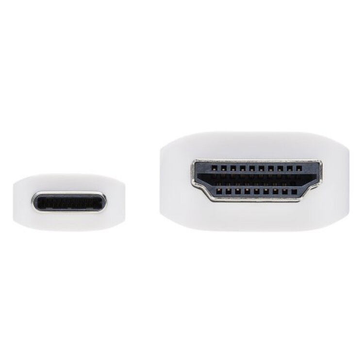 Tripp Lite USB-C to HDMI Cable 4K - Thunderbolt 3 - 6ft - White