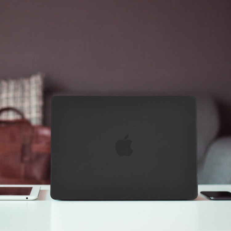 iBenzer 13-inch MacBook Air M2, M3, M4 Hard Shell Case and Keyboard Cover - Black