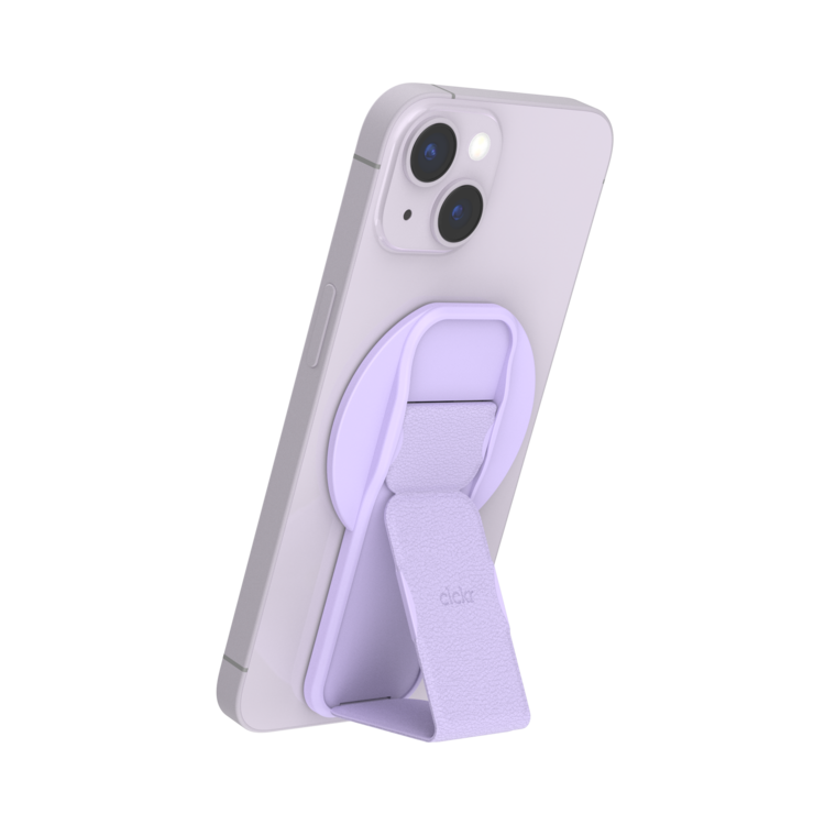 CLCKR Compact MagSafe Stand and Grip - Purple
