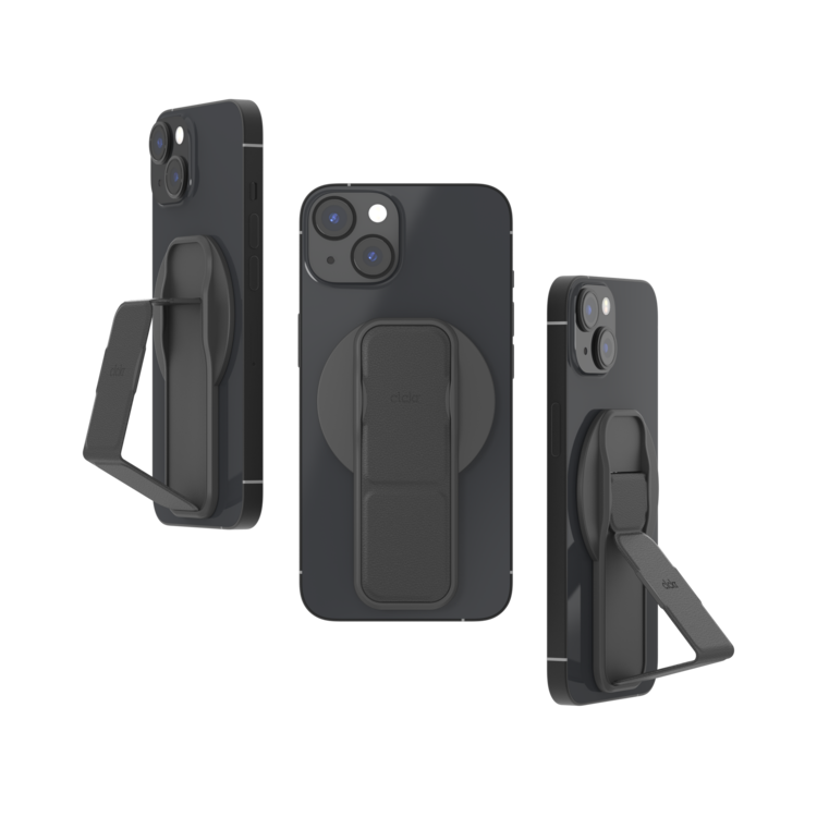 CLCKR Compact MagSafe Stand and Grip - Black