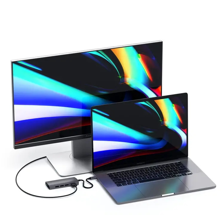 Satechi USB-C Multiport Adapter 4k with Ethernet V2 - Space Gray