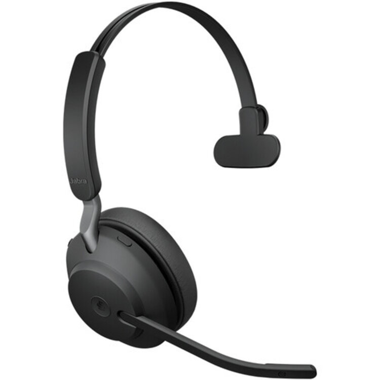Jabra Evolve2 65 Mono Wireless On-Ear Headset (Unified Communication, USB Type-C, Black)