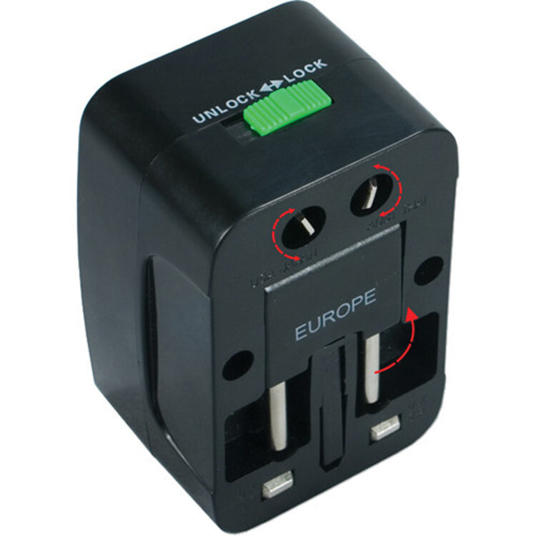 QVS International Power Adapter Plug Kit with Surge Protection