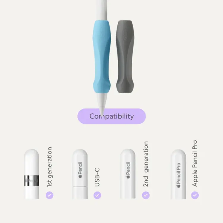 Paperlike Pencil Grips - White and Blue 2pk