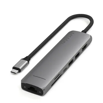 Satechi 7-in-1 USB-C Slim Multiport Adapter with Ethernet