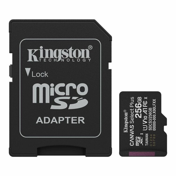 Kingston 256GB Canvas Select Plus microSDXC Card with Adapter