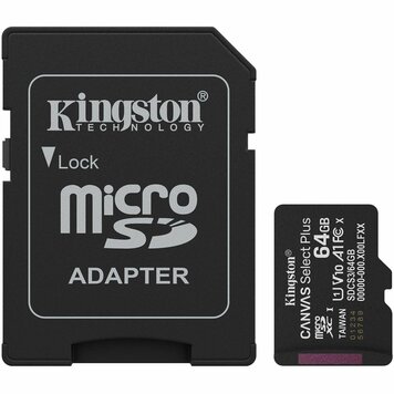 Kingston 64GB Canvas Select Plus microSDXC Card with Adapter