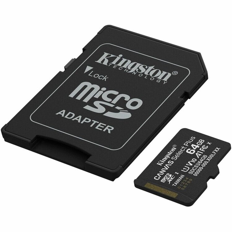 Kingston Canvas Select Plus microSD Memory Card 64GB