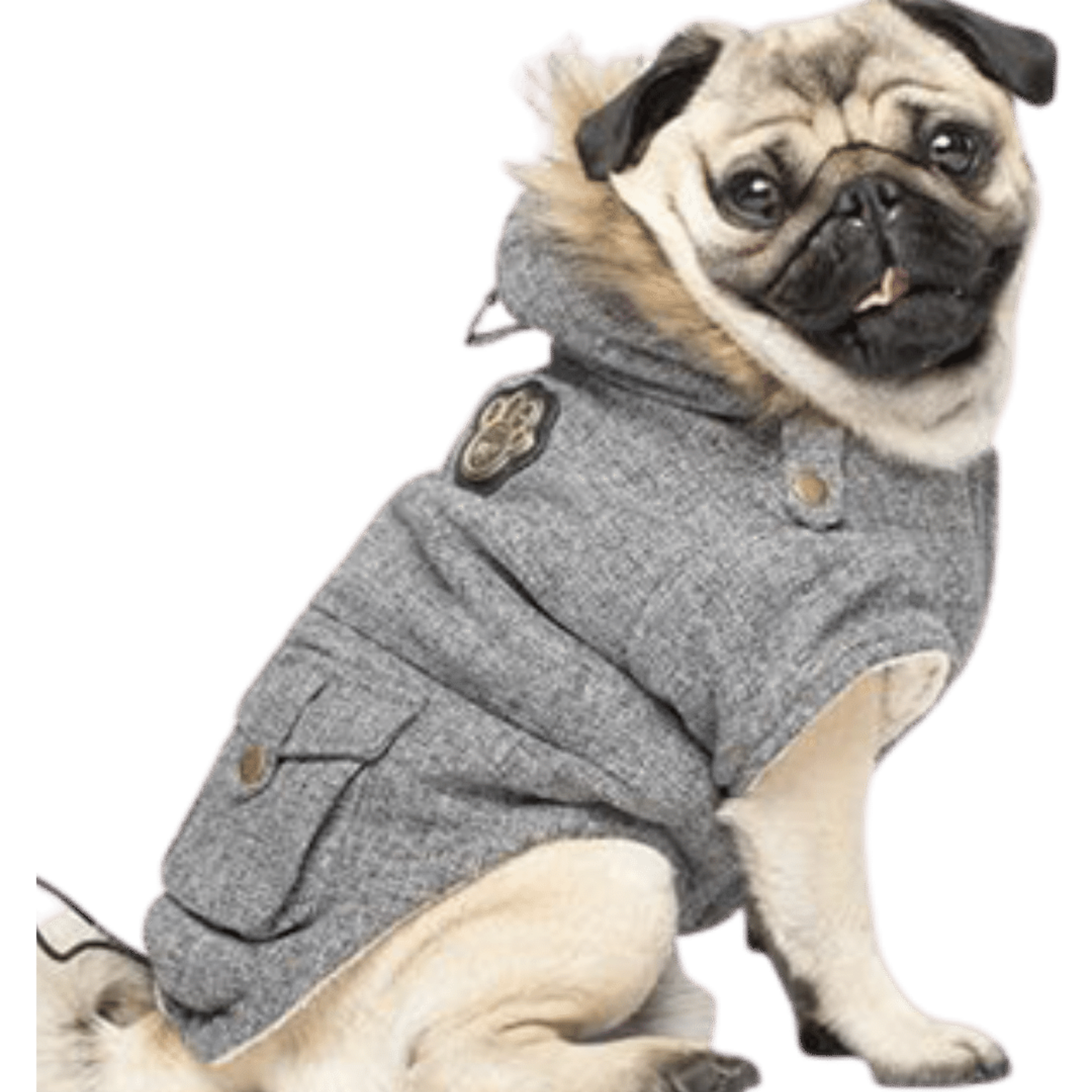 Alaskan Dog Parka – Salt and Pepper Color