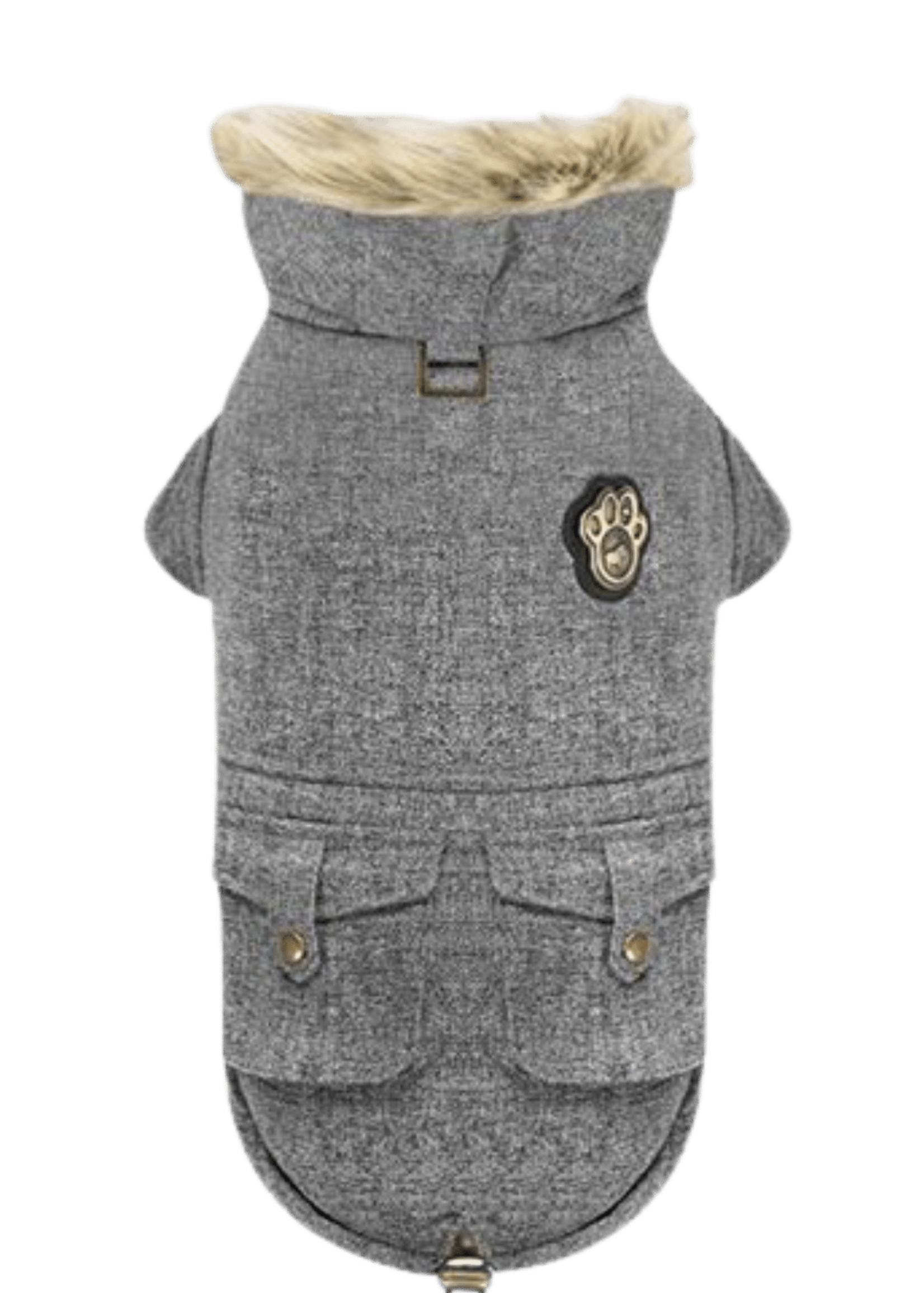 Alaskan Dog Parka – Salt and Pepper Color
