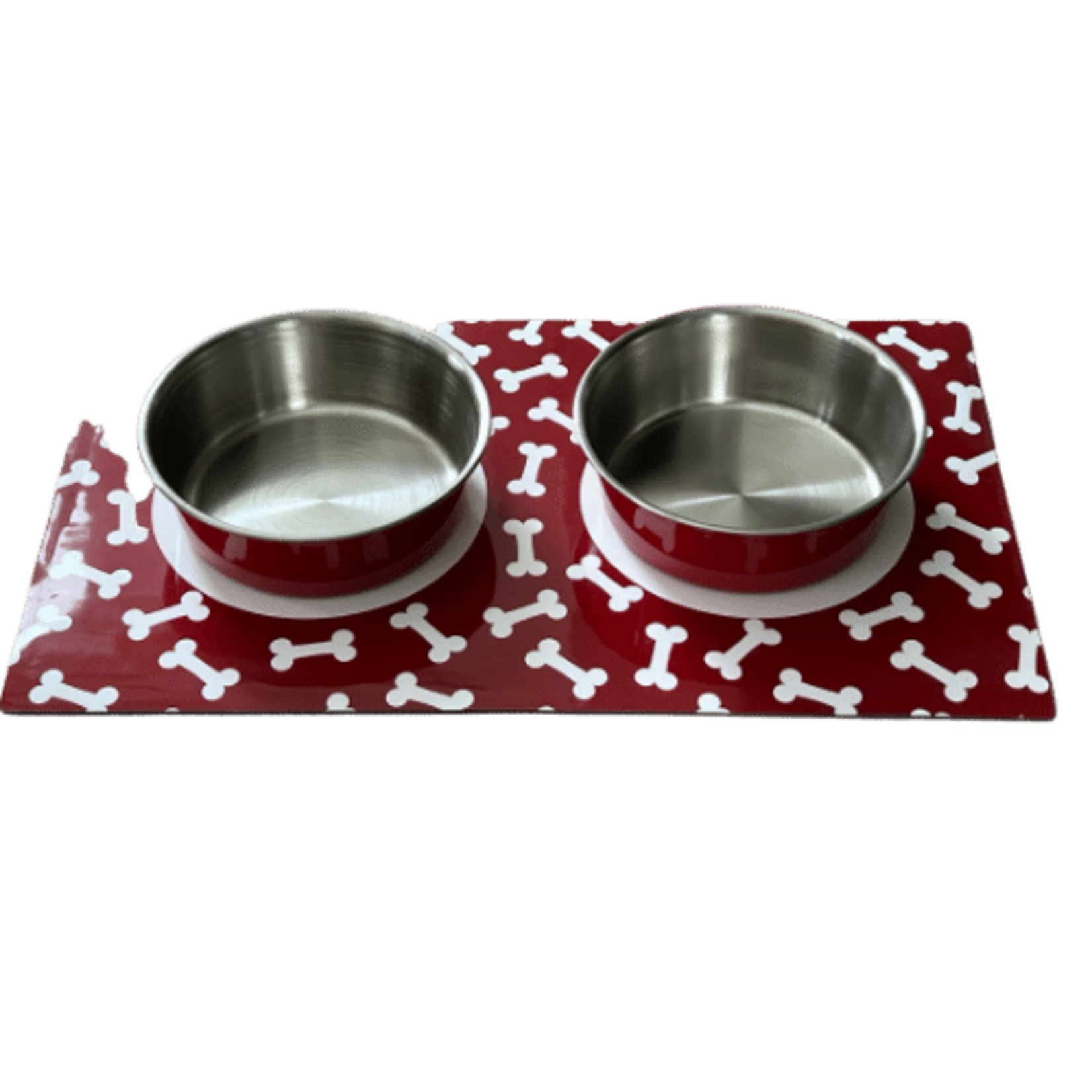 Napperon aimanté avec 2 bols