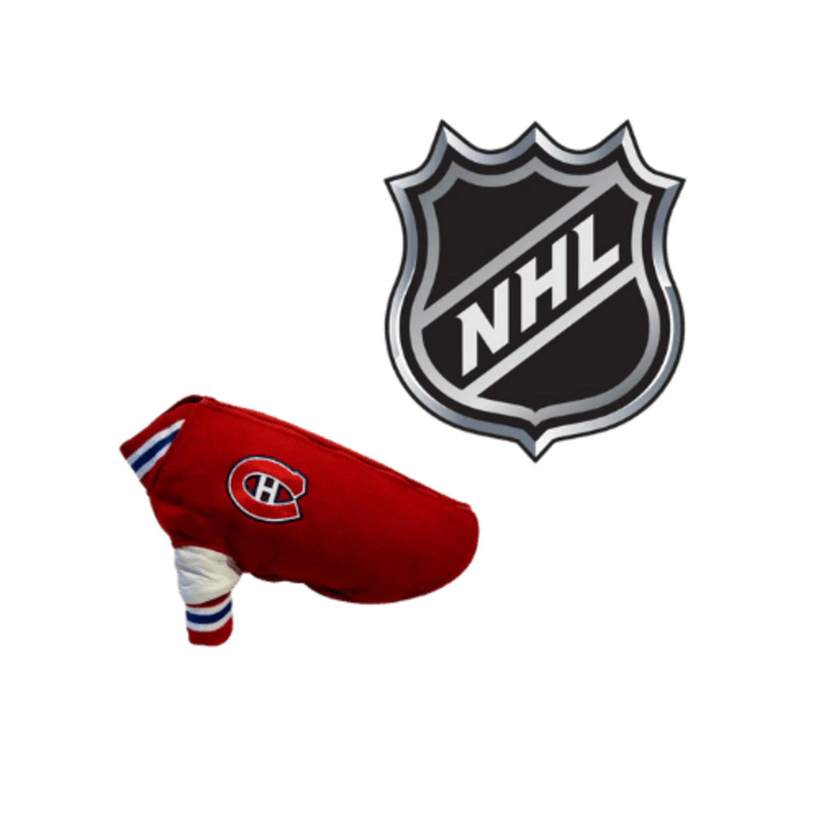 Le Partisan à 4 pattes : Manteau des Canadiens pour chien (Vente Finale)