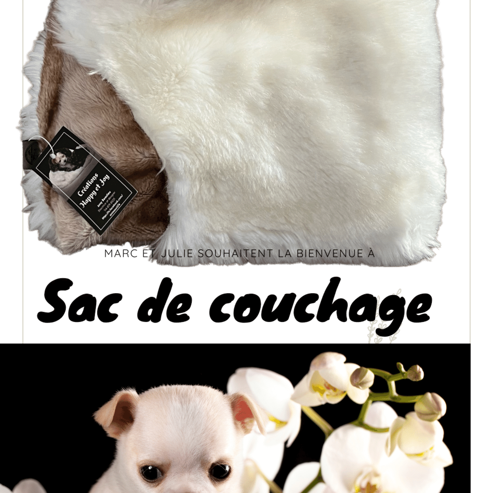 Sac de couchage  fausse fourrure