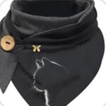 Women's Cat Pattern Scarf | Comfortable Winter Fashion