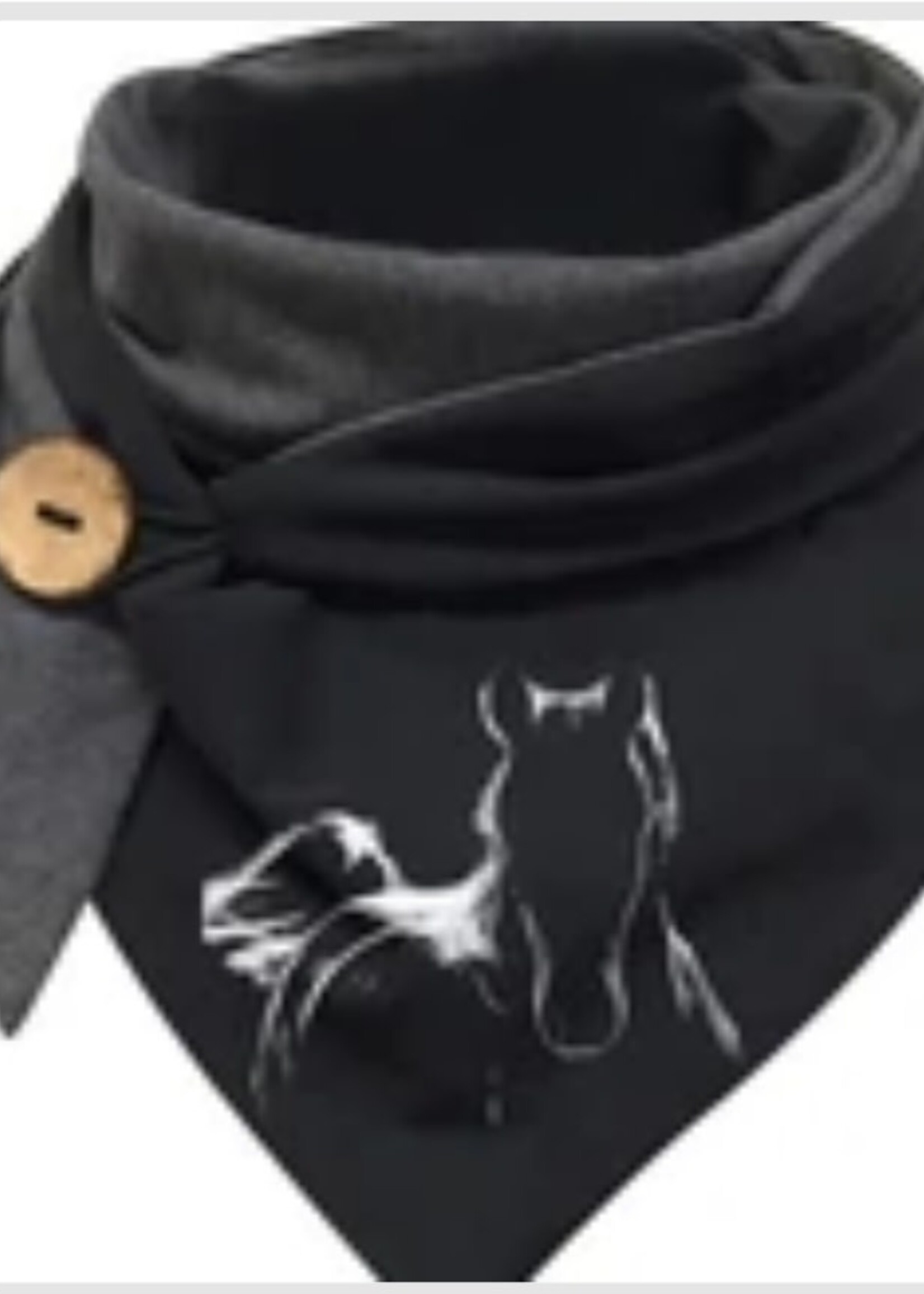 Écharpe femme cheval – Foulard élégant imprimé équin