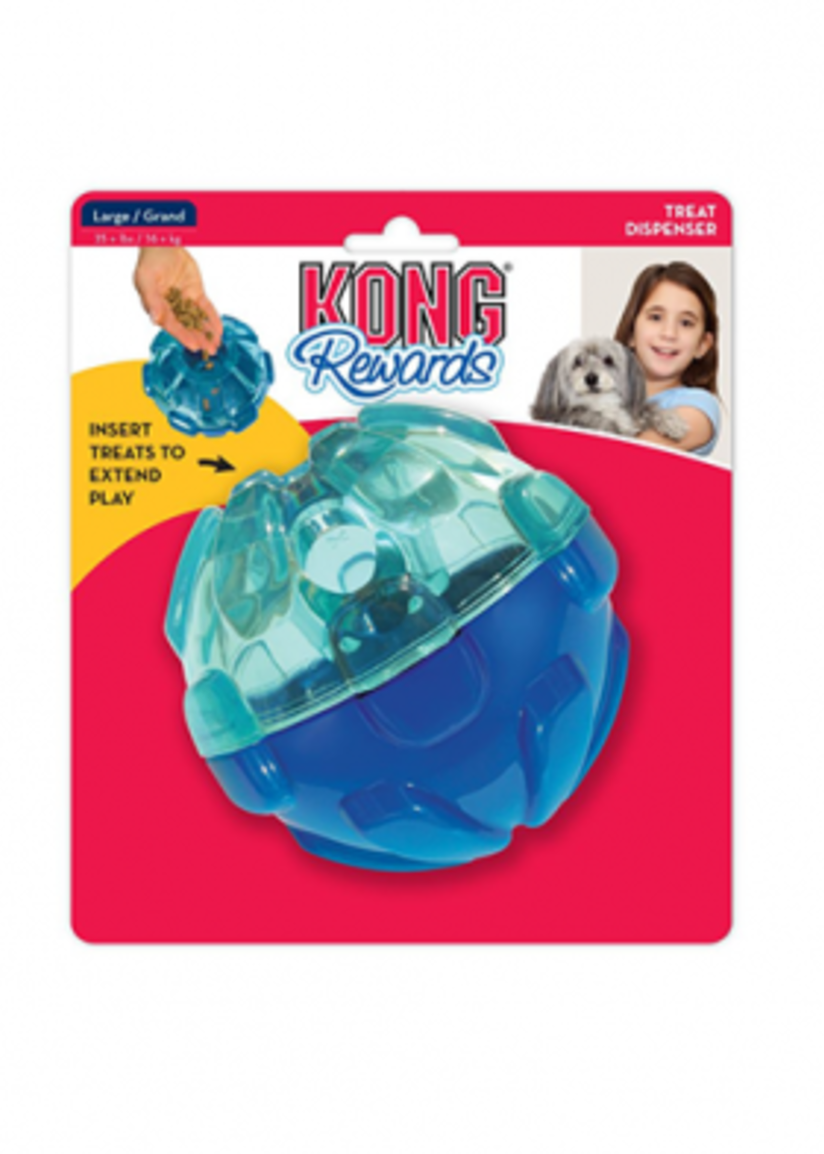 kong BALLE DISTRIBUTRICE DE FRIANDISES ET CROQUETTES