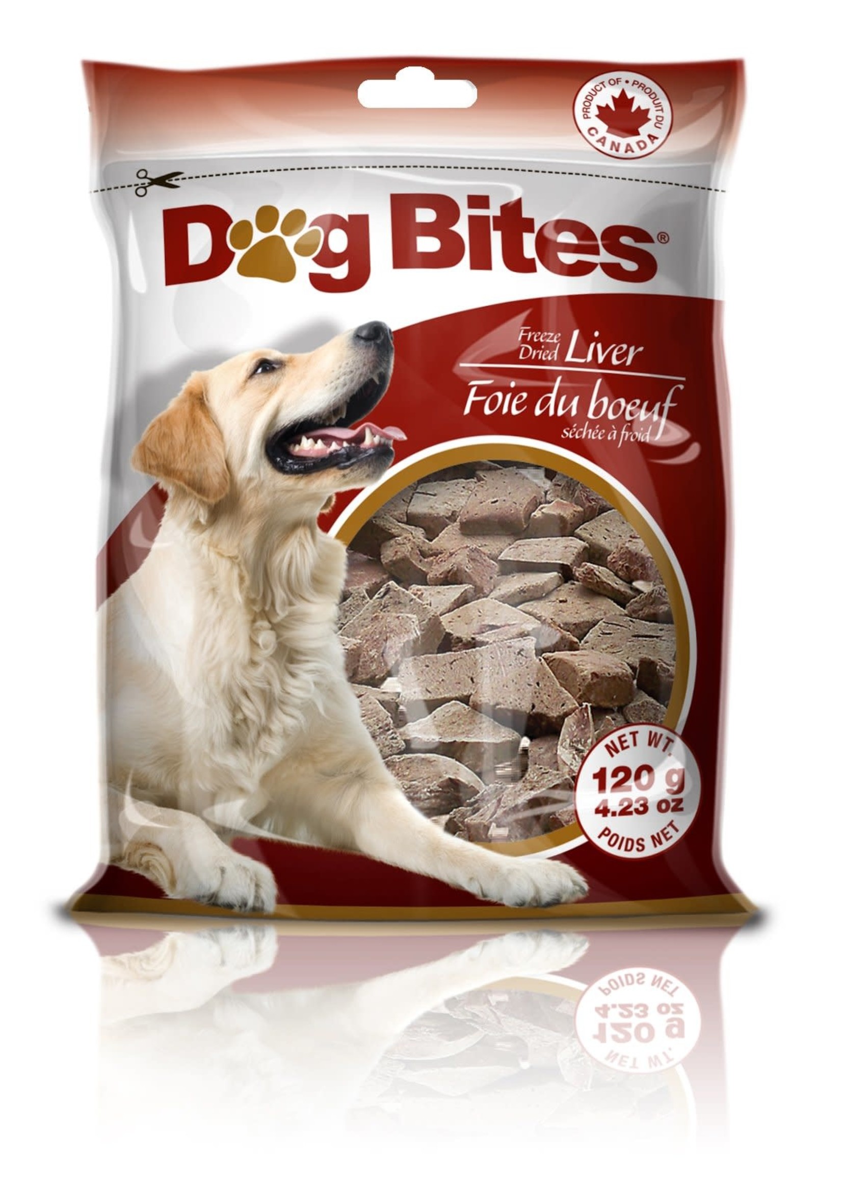 Friandise pour chien au foie de bœuf lyophilisé