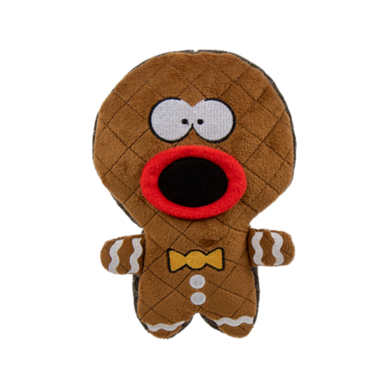 JOUET POUR CHIEN BONHOMME EN PAIN D'ÉPICE EN PELUCHE