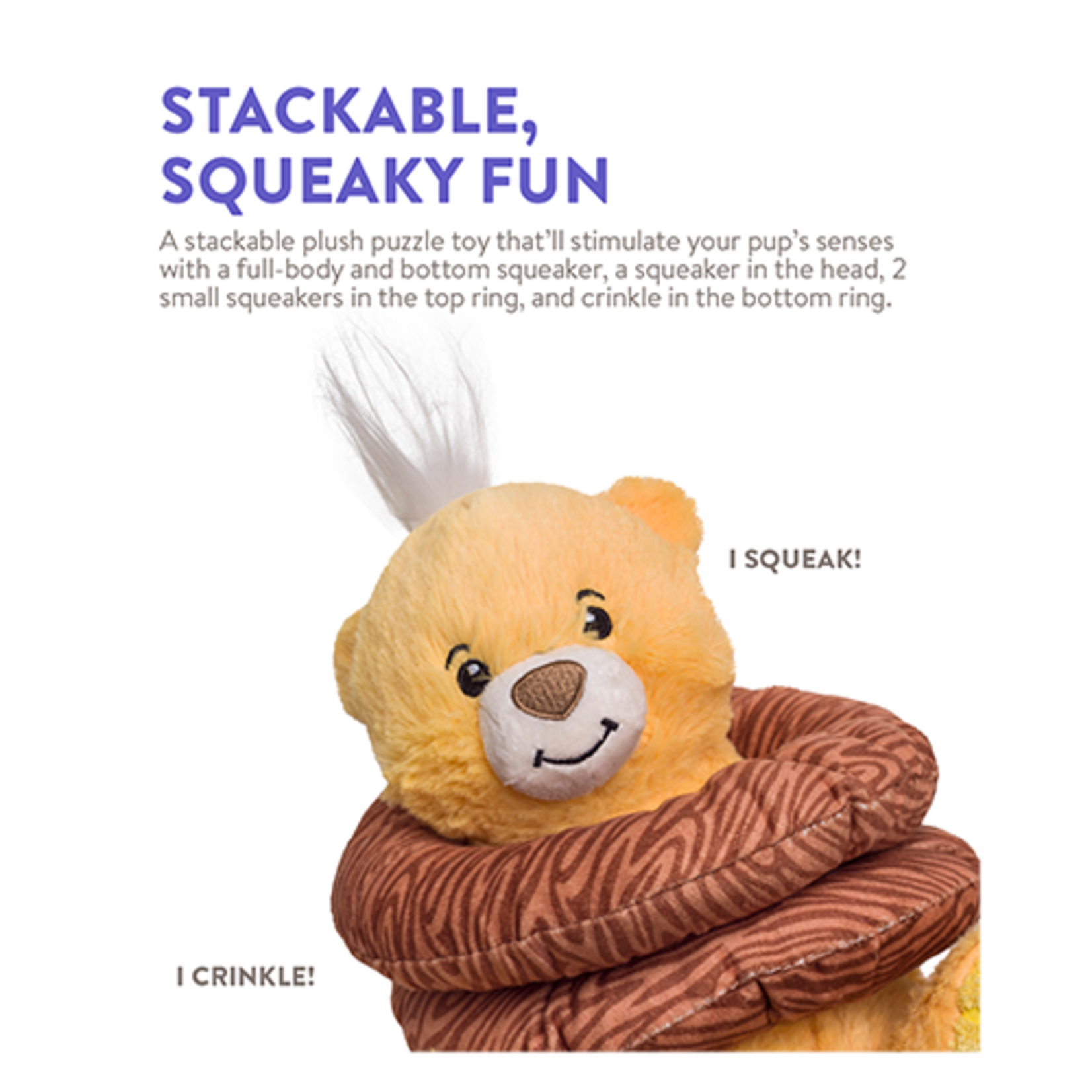 OURS PUZZLE EN PELUCHE POUR CHIEN