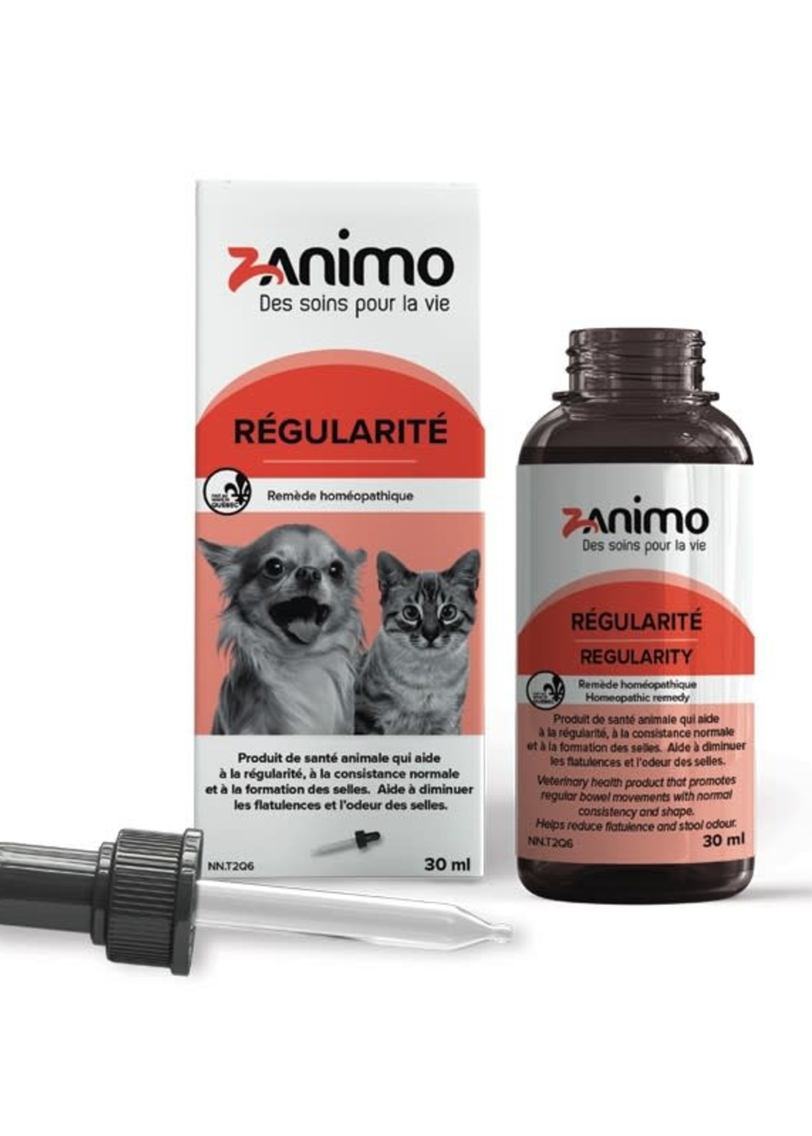 ZANIMO RÉGULARITÉ aide à la régularité et à la consistance normale des selles.