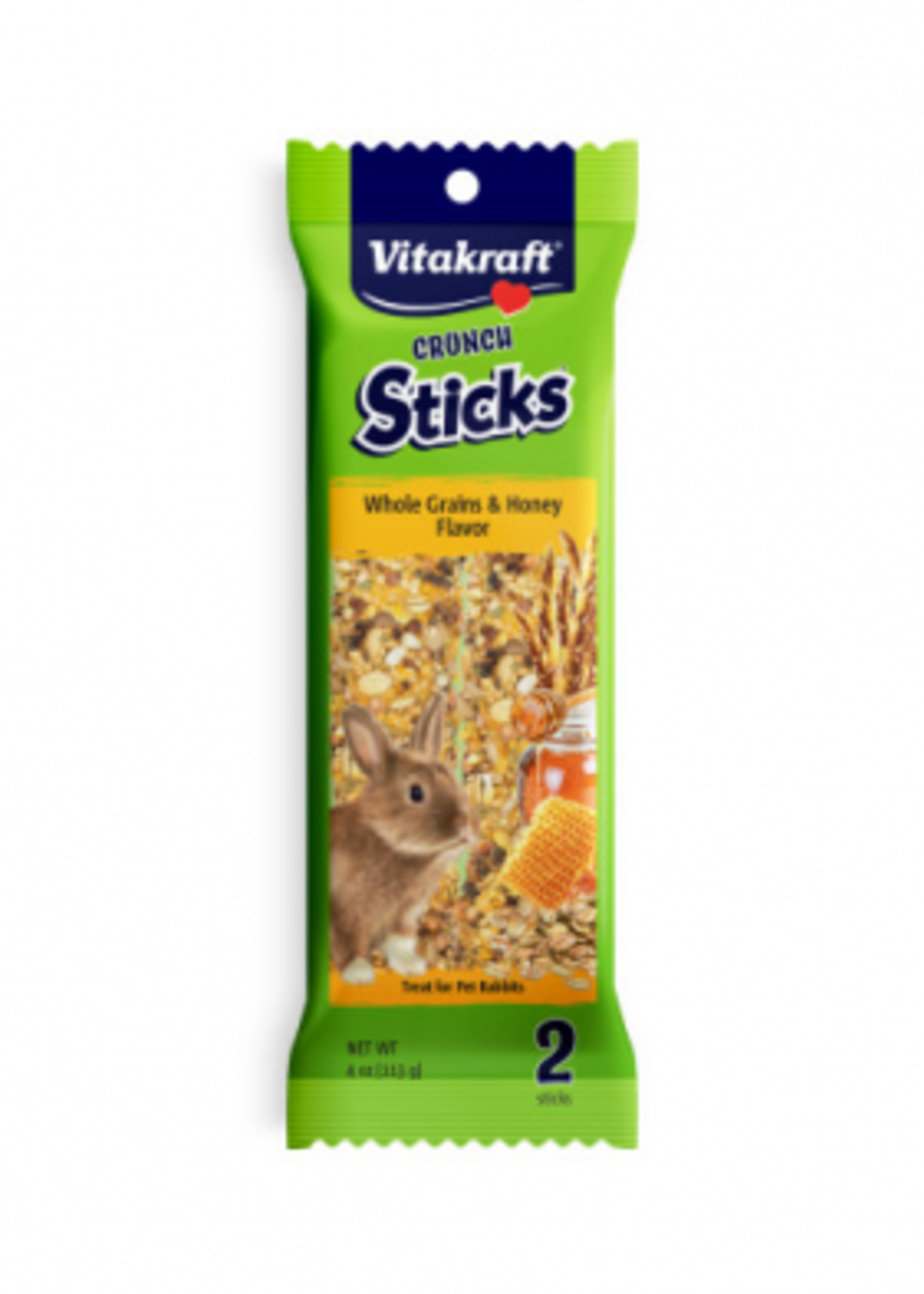 FRIANDISE À SAVEUR DE GRAINS ENTIERS ET DE MIEL POUR LAPINS DE COMPAGNIE