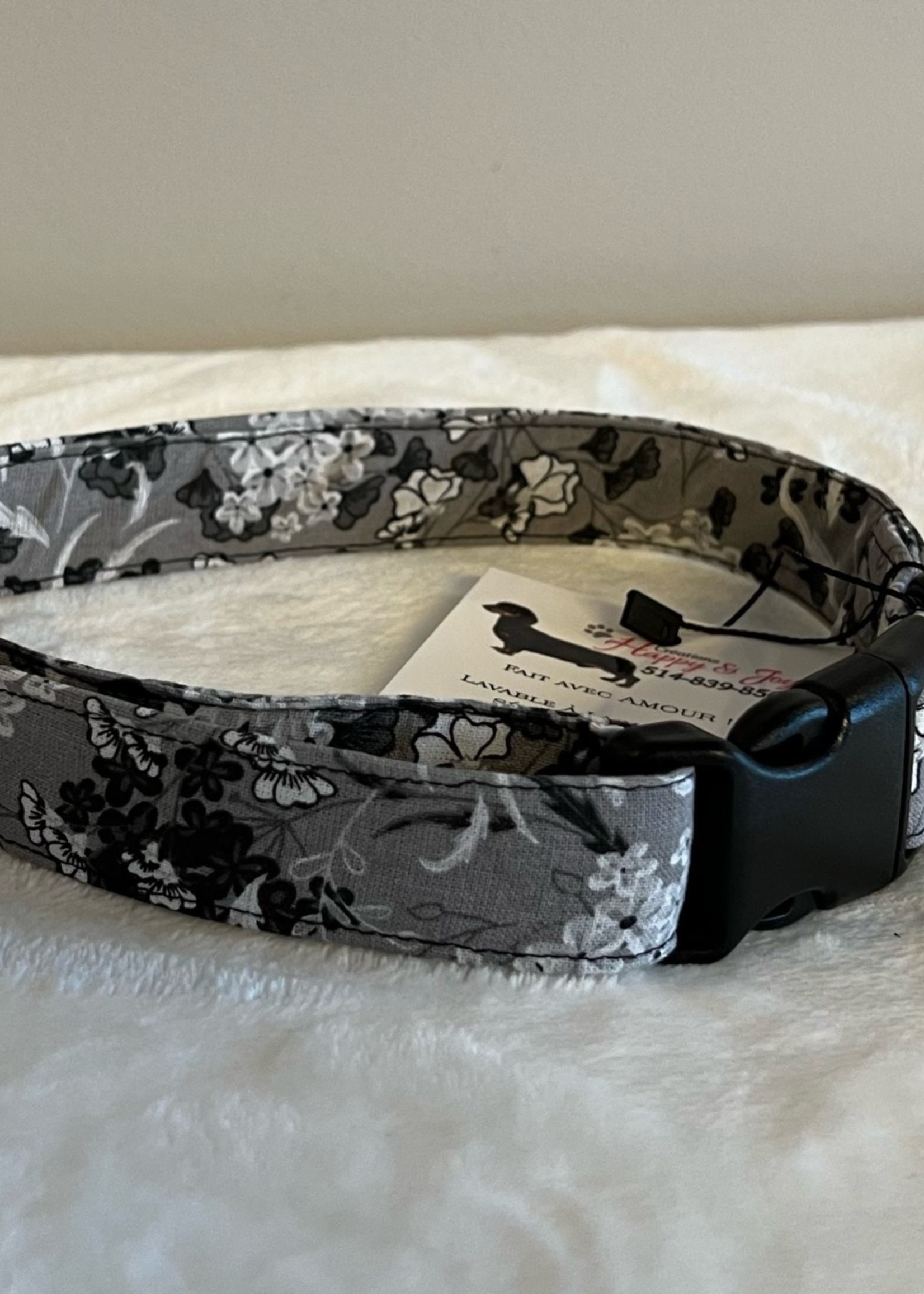 Collier ajustable fleurs
