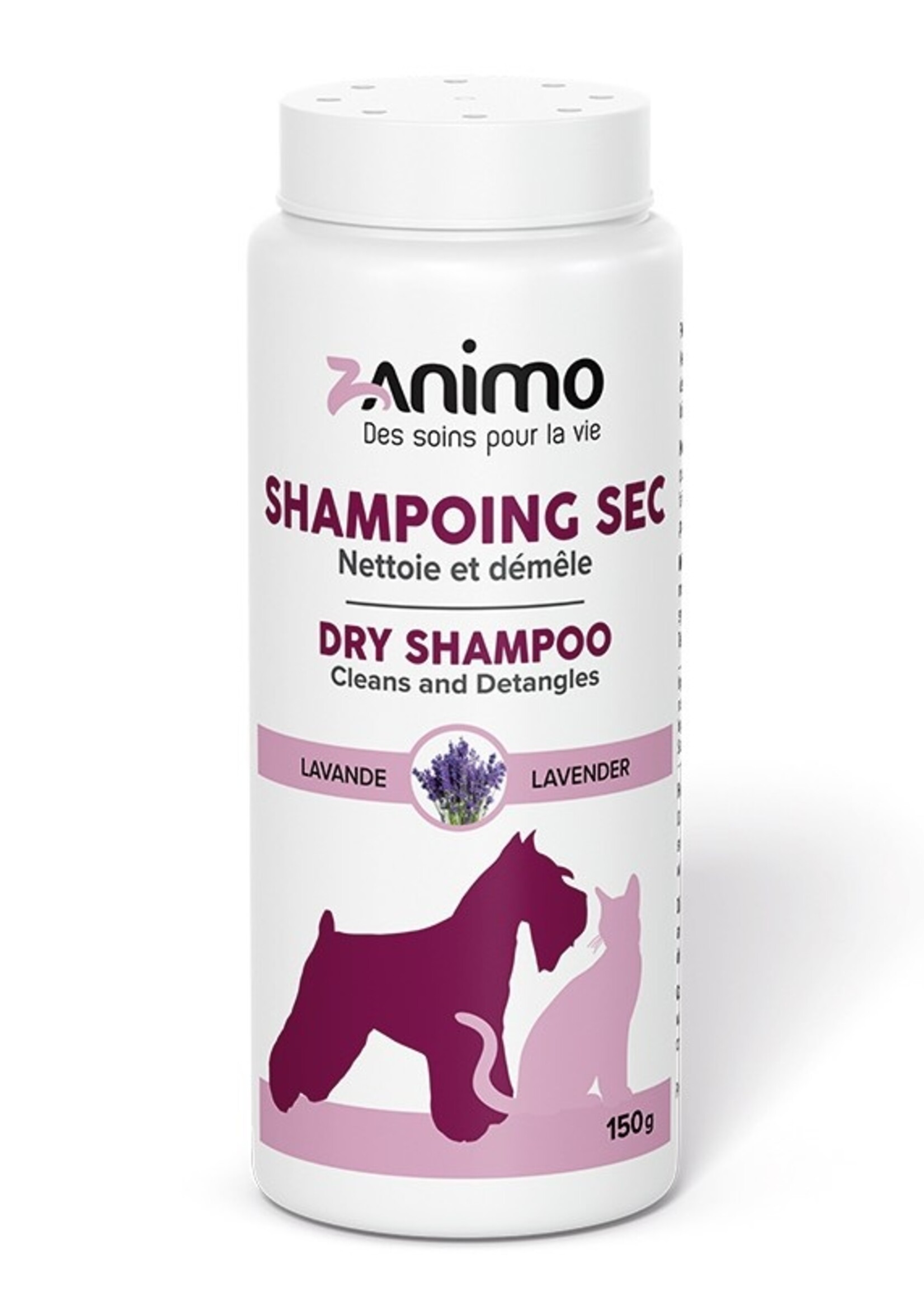 ZANIMO SHAMPOING SEC nettoie et démêle, papaye et mangue
