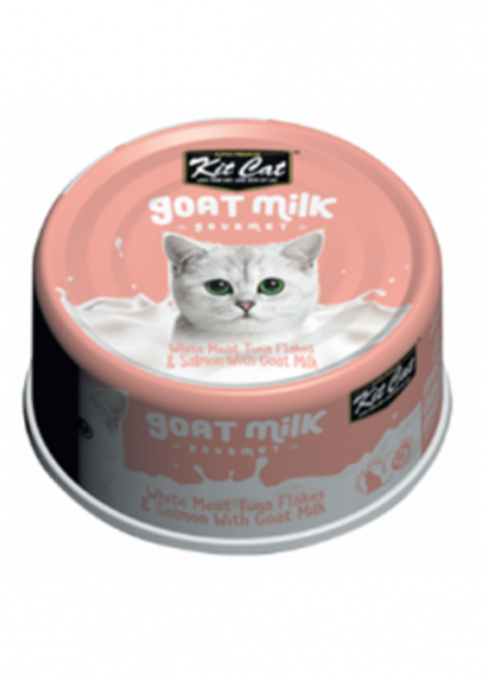 REPAS GOURMAND AU LAIT DE CHÈVRE, THON ET SAUMON POUR CHATS