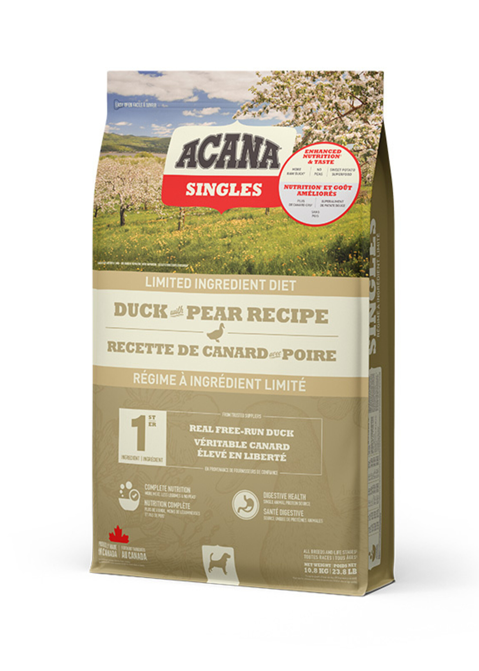 ACANA Singles, Duck with Pear Recipe