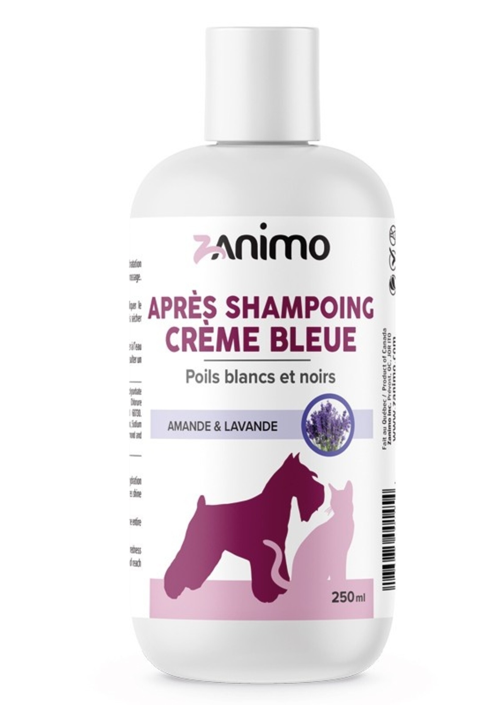 ZANIMO APRÈS-SHAMPOING POILS BLANCS ET NOIRS