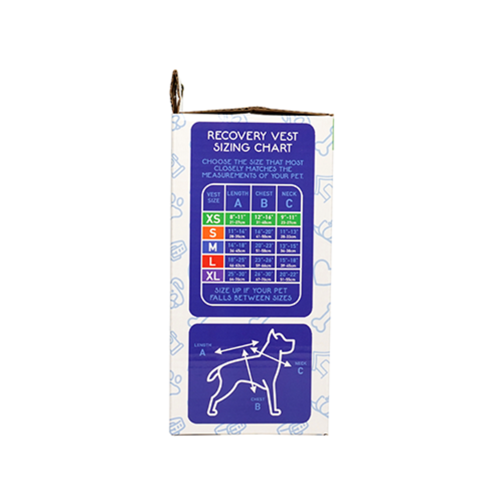 GILET DE RÉCUPÉRATION AVEC DISQUE APAISANT POUR CHIEN